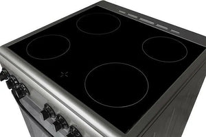 Wolf Power Freestanding 60X60 cm Ceramic Cooker, 4 Cooking Zones, 65 Liters Electric Oven with Turbo Fan, Stainless Steel, WCR6060CERMF, 1 Year Warranty"Min 1 year manufacturer warranty"