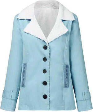 Women Winter Cardigan Jacket Coat, Ladies Solid Long Sleeve Plush Warm Overcoat Outwear