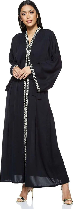 Women's Abaya Made With Fine Fabric, Comes With Matching Hijab Abaya (pack of 5)
