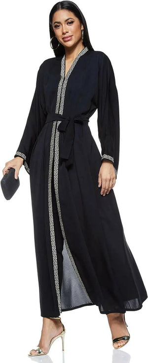 Women's Abaya Made With Fine Fabric, Comes With Matching Hijab Abaya (pack of 5)