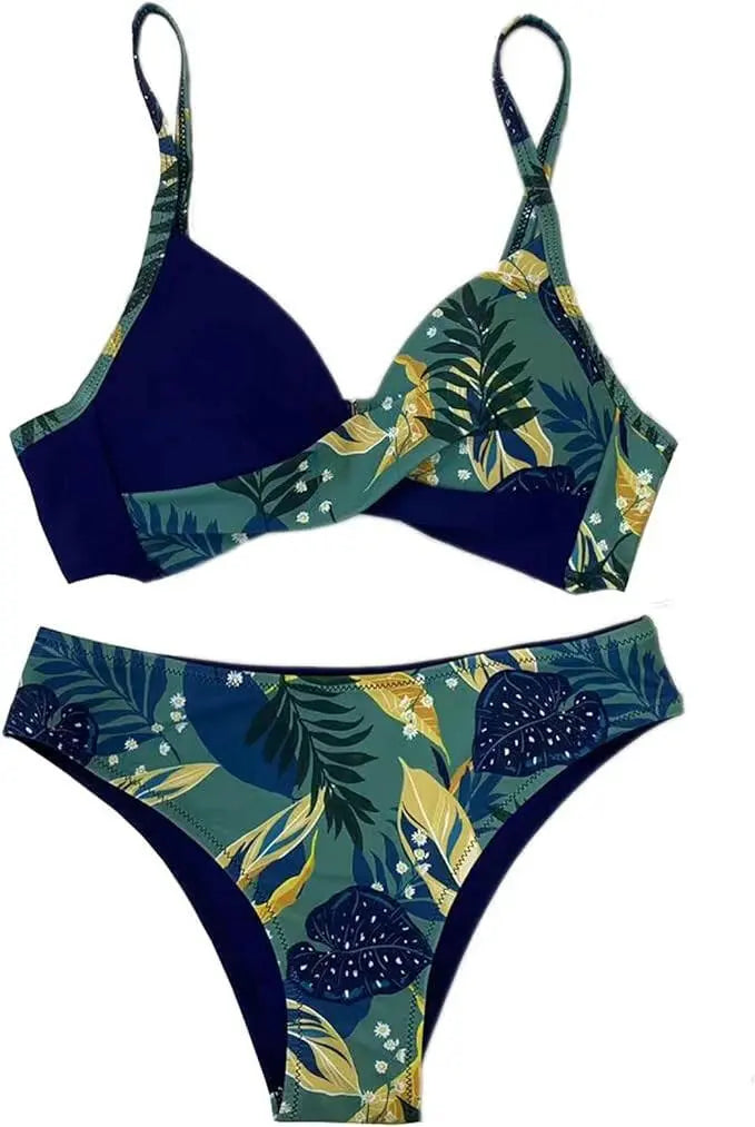 Women's Bikini Swimsuits Push Up Bathig Suit Floral Brazilian Swimwear Swimming Suits