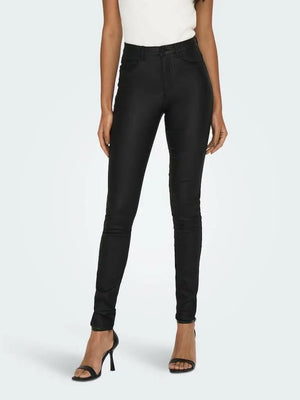 Women's Onlroyal Hw Sk Rock Coated Pim Noos Skinny Jeans