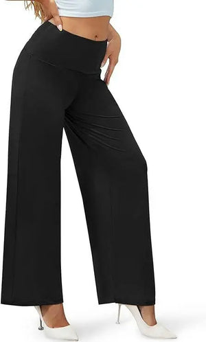 Women's Stretchy Wide Leg Palazzo Lounge Pants Casual Comfy High Waist Palazzo Pants