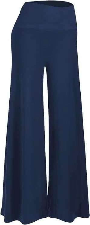 Women's Stretchy Wide Leg Palazzo Lounge Pants Casual Comfy High Waist Palazzo Pants