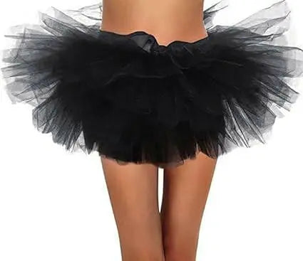 Women's classic 5-layer tulle skirt, tutu skirts for adults, one size fits all