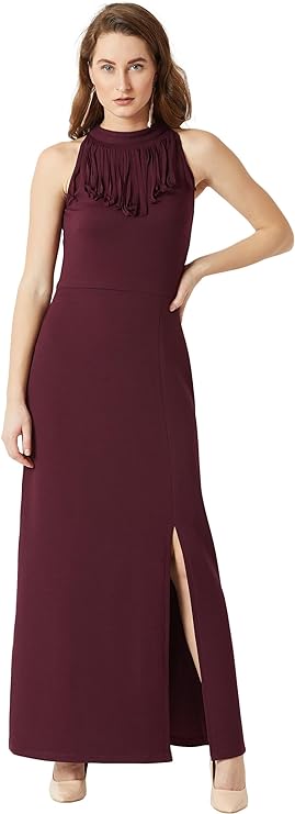 Women's Crepe Maxi Dress, Casual Dress, Party dress