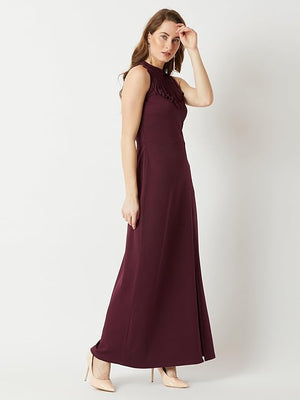 Women's Crepe Evening Maxi Dress, Casual Dress, Party dress