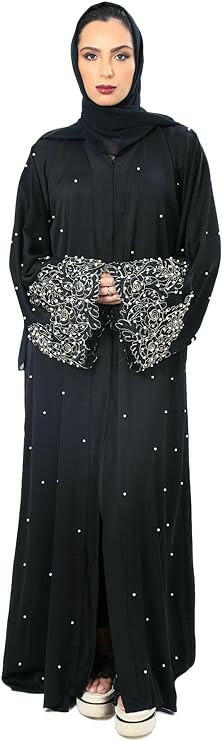 Women's Premium Abaya Button Down Button Down with stones