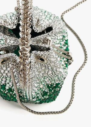 JIMMY CHOO Bon Bon Bucket Bag, Green Leather Handbags