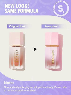 SHEGLAM Makeup - Color Bloom Liquid Blush Matte Finish - Long-wearing Waterproof Gel-Cream Blush with Sponge Tip Applicator (Hush Hush), 60.0 grams